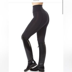 Black heart equestrian leggings black